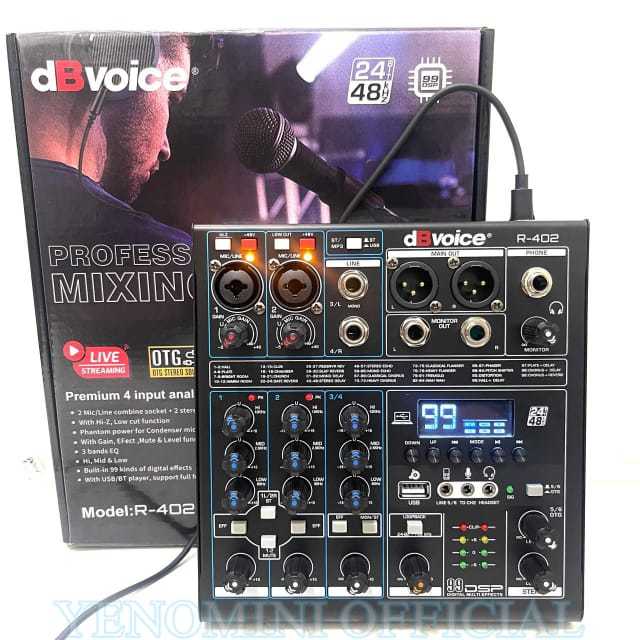 Jual Mixer Audio DB Voice R402 Original 4 Channel DbVoice R 402 Bagus ...