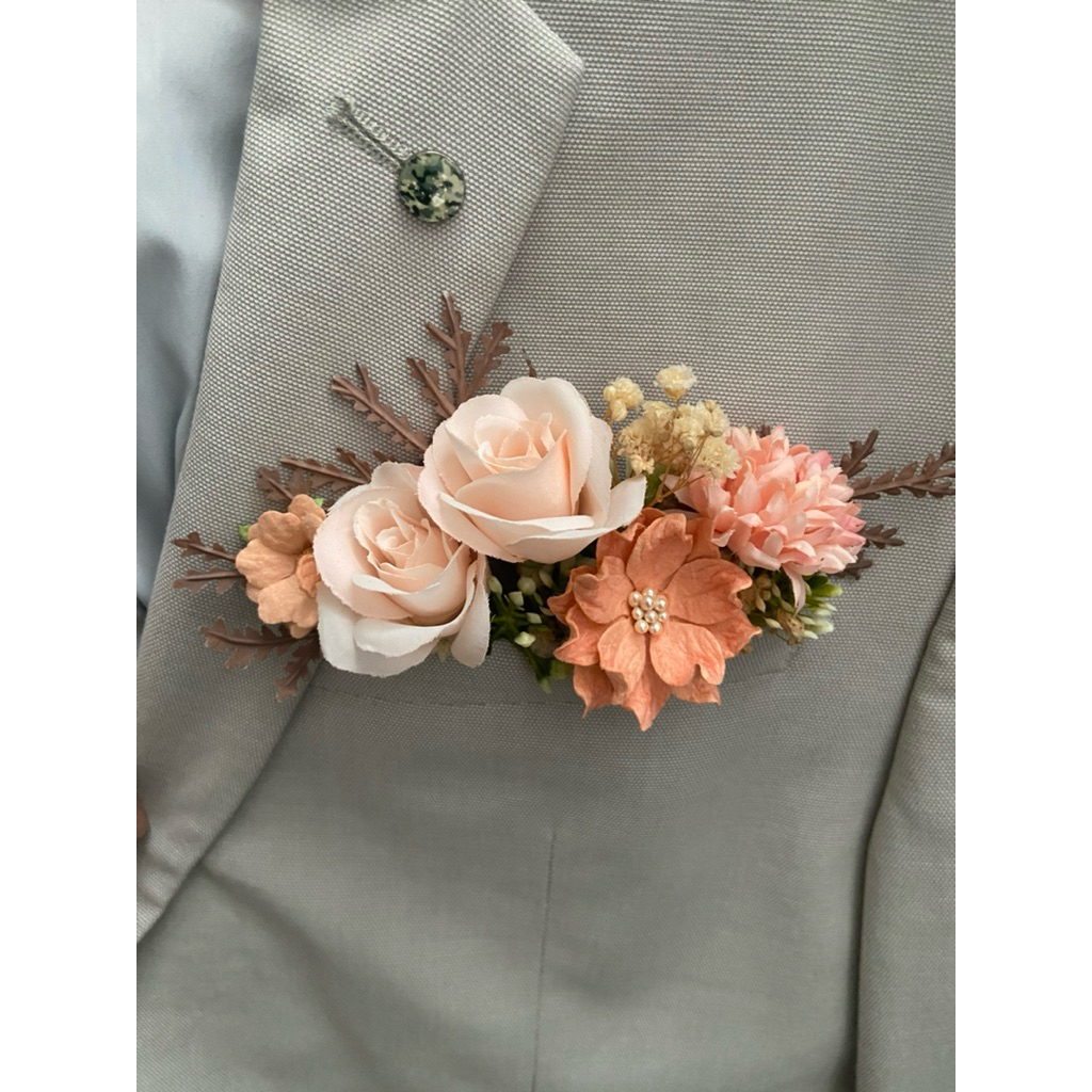 Jual pocket Boutounniere / Pin jas pengantin | Shopee Indonesia