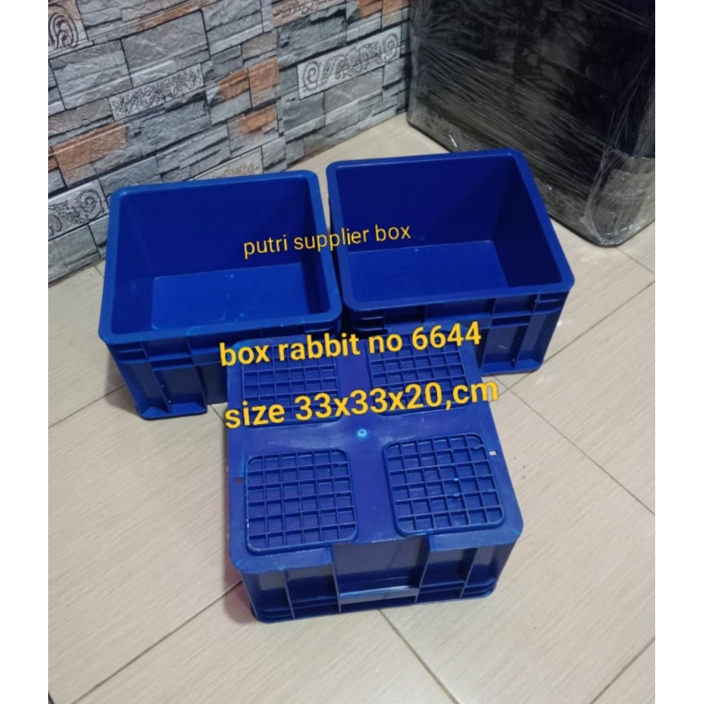 Jual box Container Rabbit 6644 size 33x33x20,cm 1 paket isi 5pcs ready ...