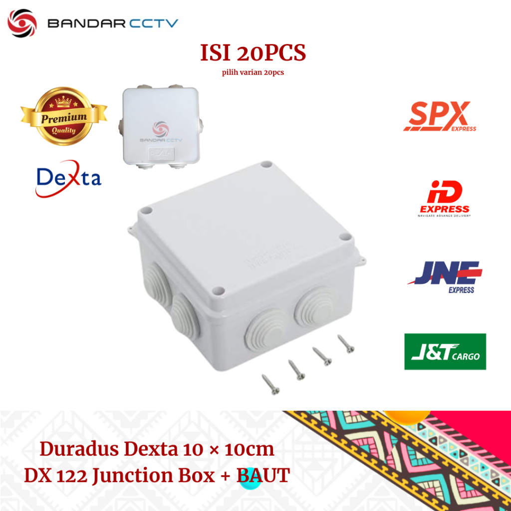 Jual Duradus Dexta DX 122 Junction Box HITAM, PUTIH + BAUT | Shopee ...