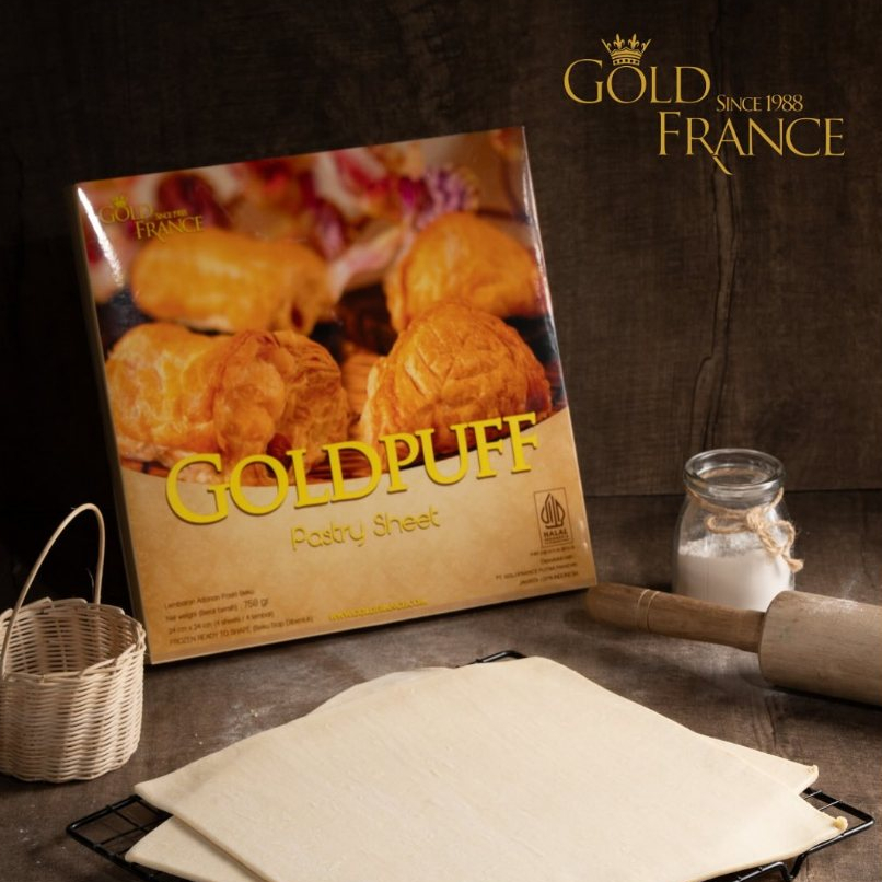 Jual Gold Puff Pastry Sheet GoldFrance Lembaran Puff Pastry Frozen ...