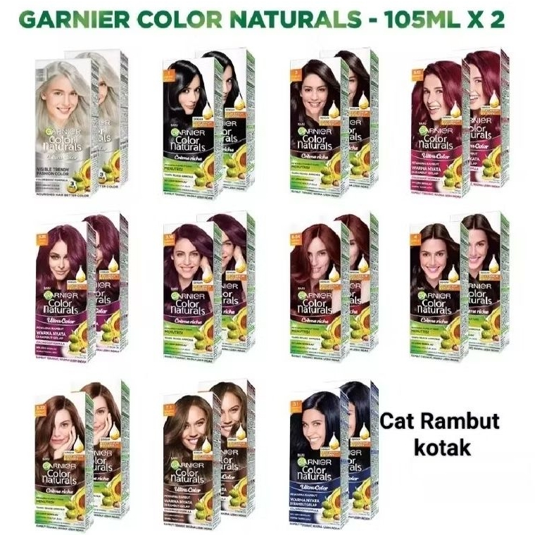 Jual GARNIER COLOR NATURAL HAIR COLOR CAT RAMBUT KOTAK twin pack isi 2 ...