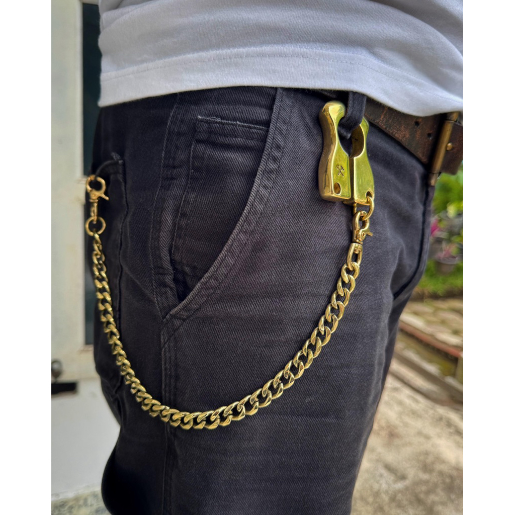Jual Siege Leather- single knuckle chain-rantai dompet kuningan ...
