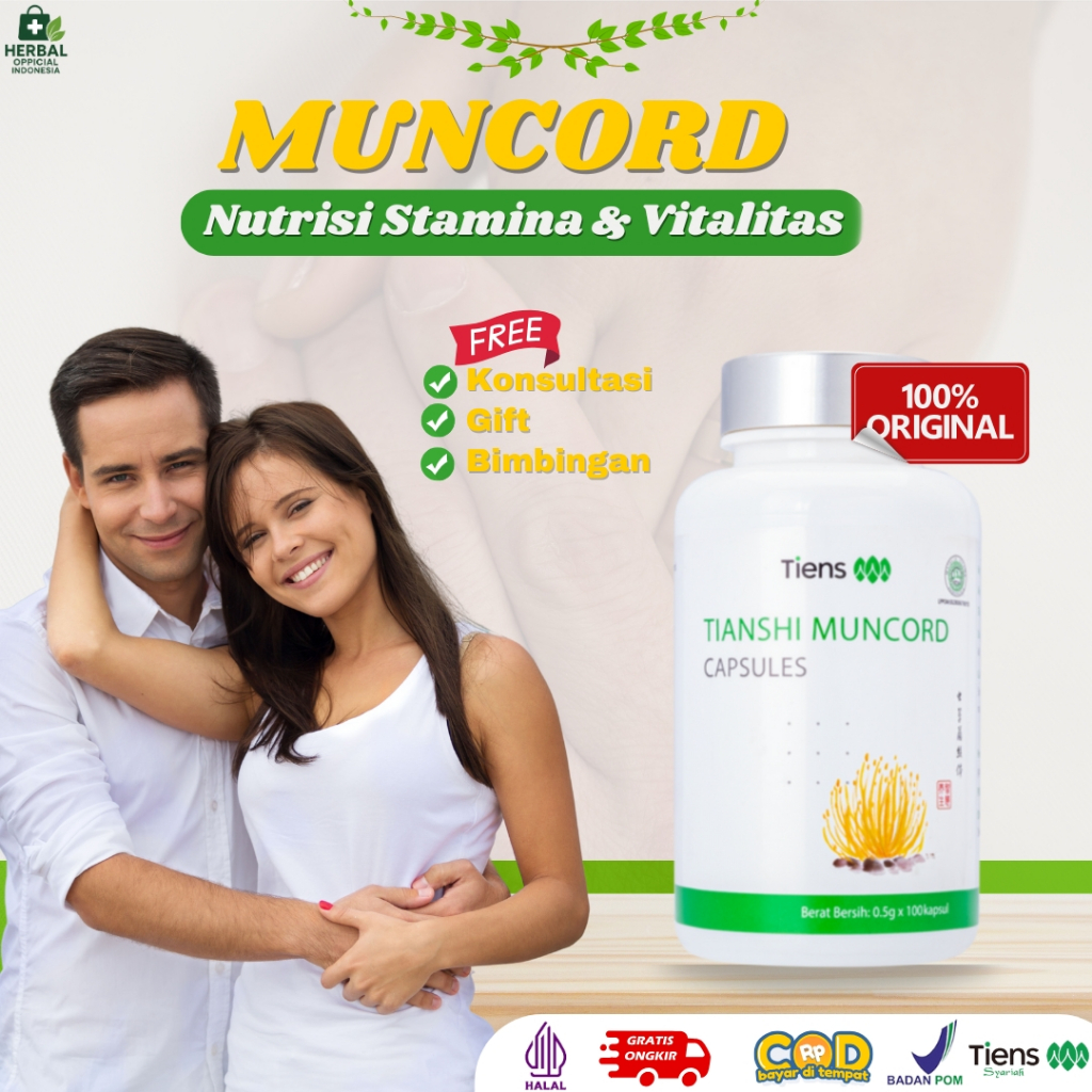 Jual [ECER 1 KAPSUL] TIENS MUNCORD KAPSUL ORIGINAL SEGEL 1 BOTOL ...