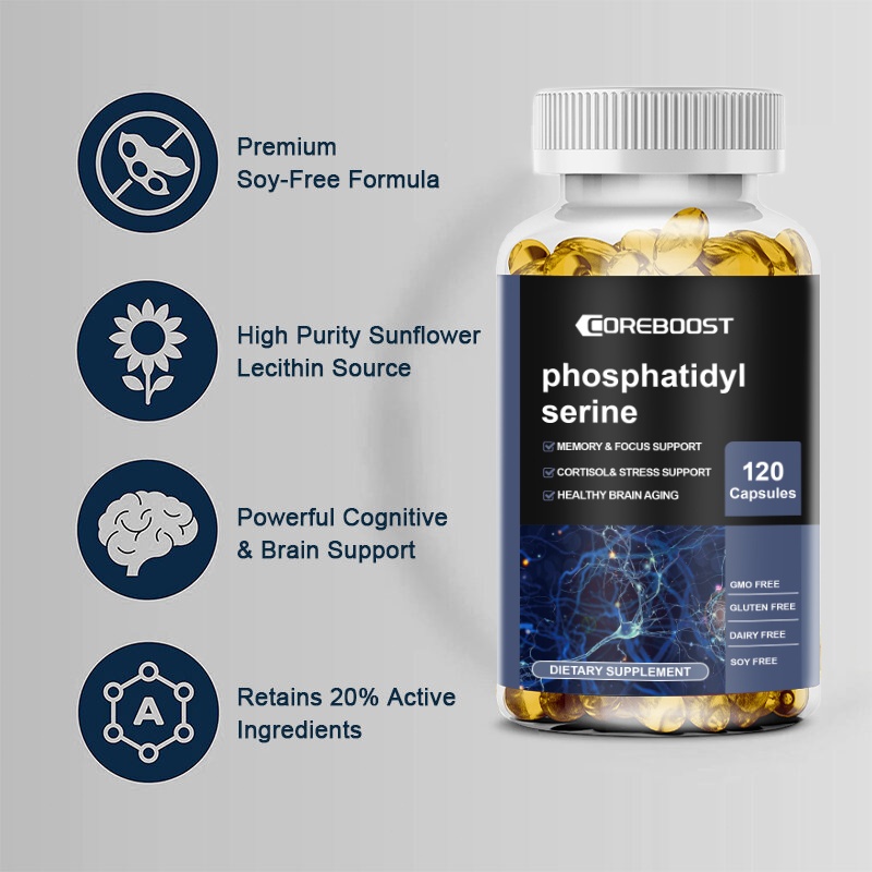Jual COREBOOST Phosphatidyl serine Capsules Memory Focus Supplement ...