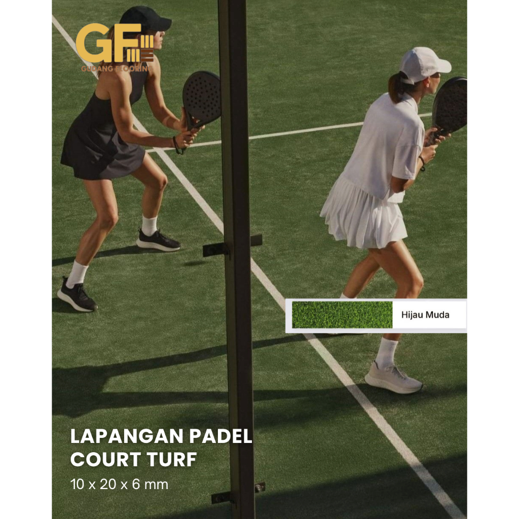 Jual Rumput Sintetis Lapangan Padel Tennis / Padel Court / Padel Grass ...