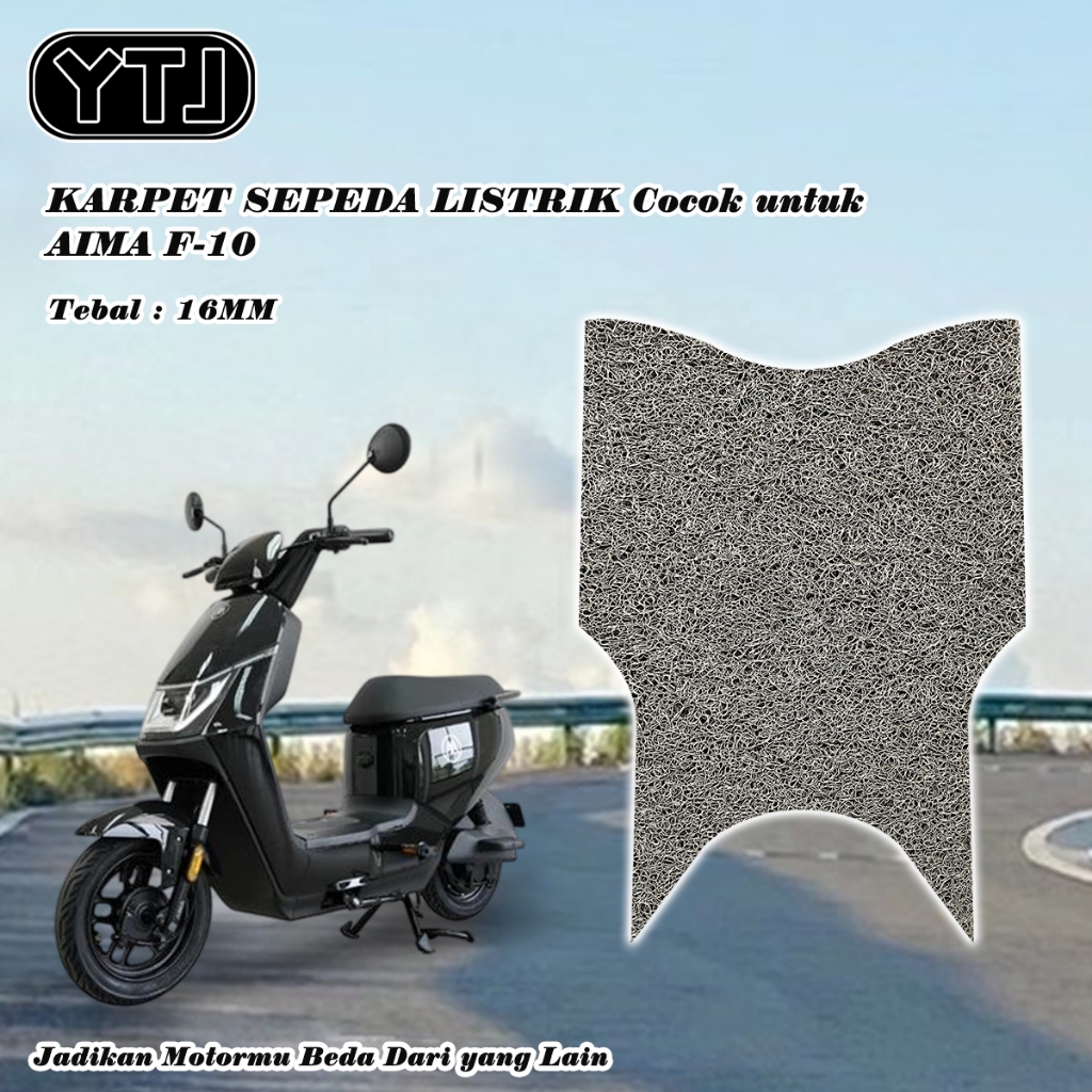 YTJ Karpet Sepeda Listrik AIMA F-10 anti slip tebal dan empuk