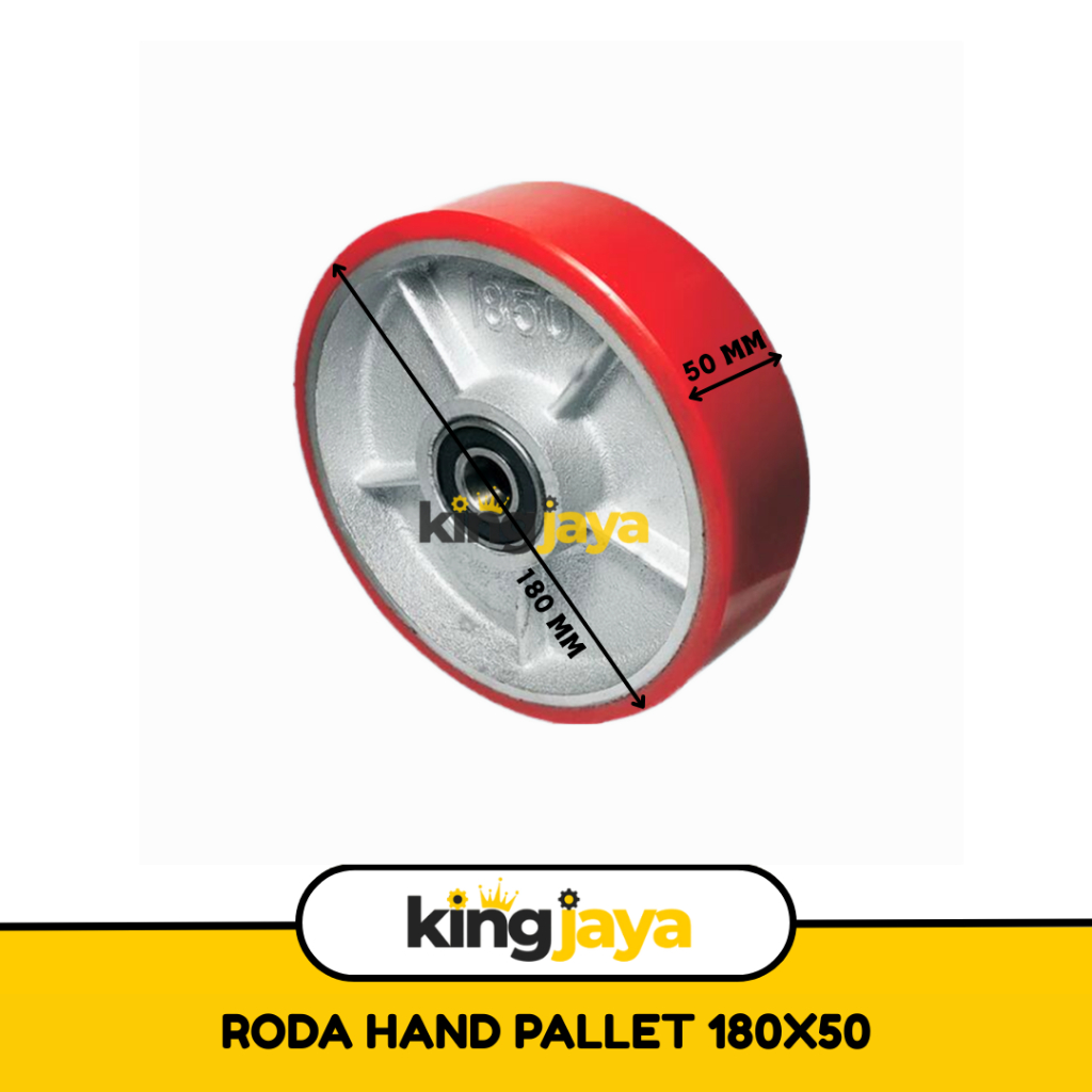 Jual Roda Hand Pallet 3 TON Uk 180 x 50 MM PU NYLON / Roda Hand Lift ...