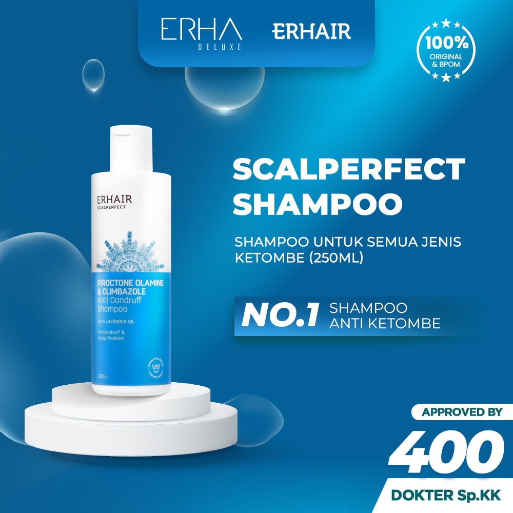 ERHAIR Shampoo Ketombe ERHA Scalp Scalperfect 250 ml - Shampo Anti Ketombe, Dandruff, Seboroik