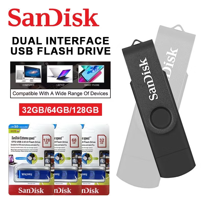 Jual Flashdisk Sandisk 128GB Type C 2 in 1 150MB/S Dual Drive USB 3.0 ...