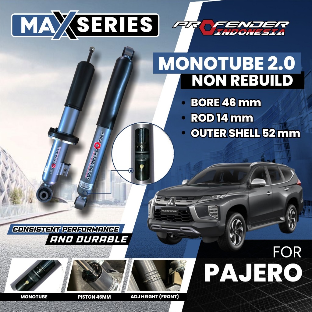 Jual Suspensi Shock Absorber Shockbreaker PROFENDER Monotube 2.0 Non ...