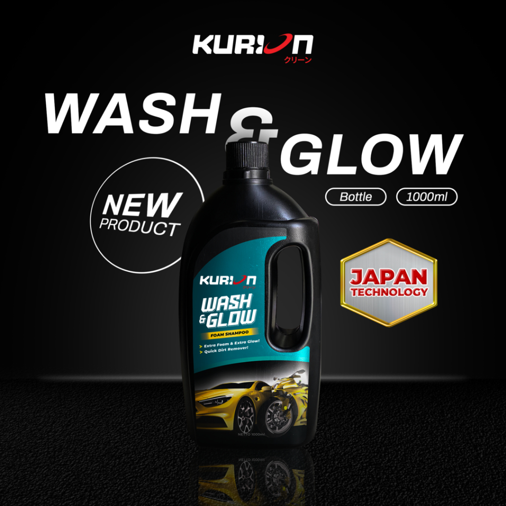 Jual [Bundle 12Pcs] KURION Wash & Glow Shampoo Cuci Mobil Motor 3X ...