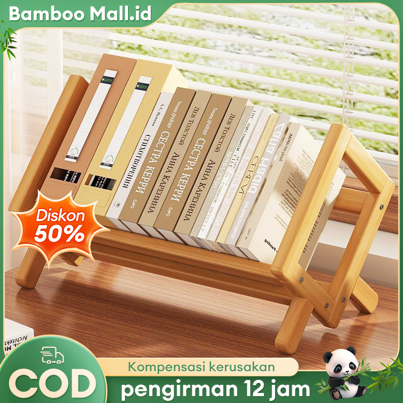 Jual Rak Buku Bambu/Rak Buku/Rak Buku Sederhana/Rak Buku Terbuka/Rak ...
