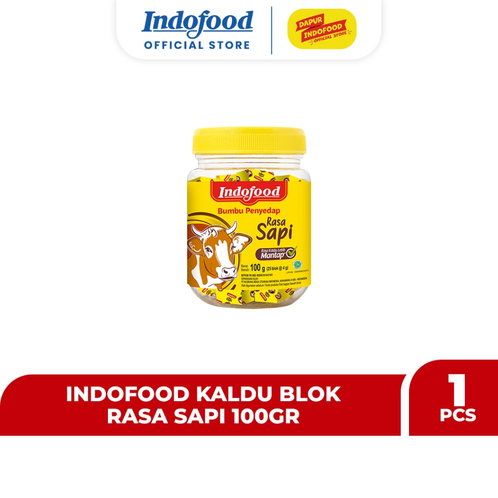 Jual Indofood Kaldu Blok Rasa Sapi 100 Gr | Shopee Indonesia