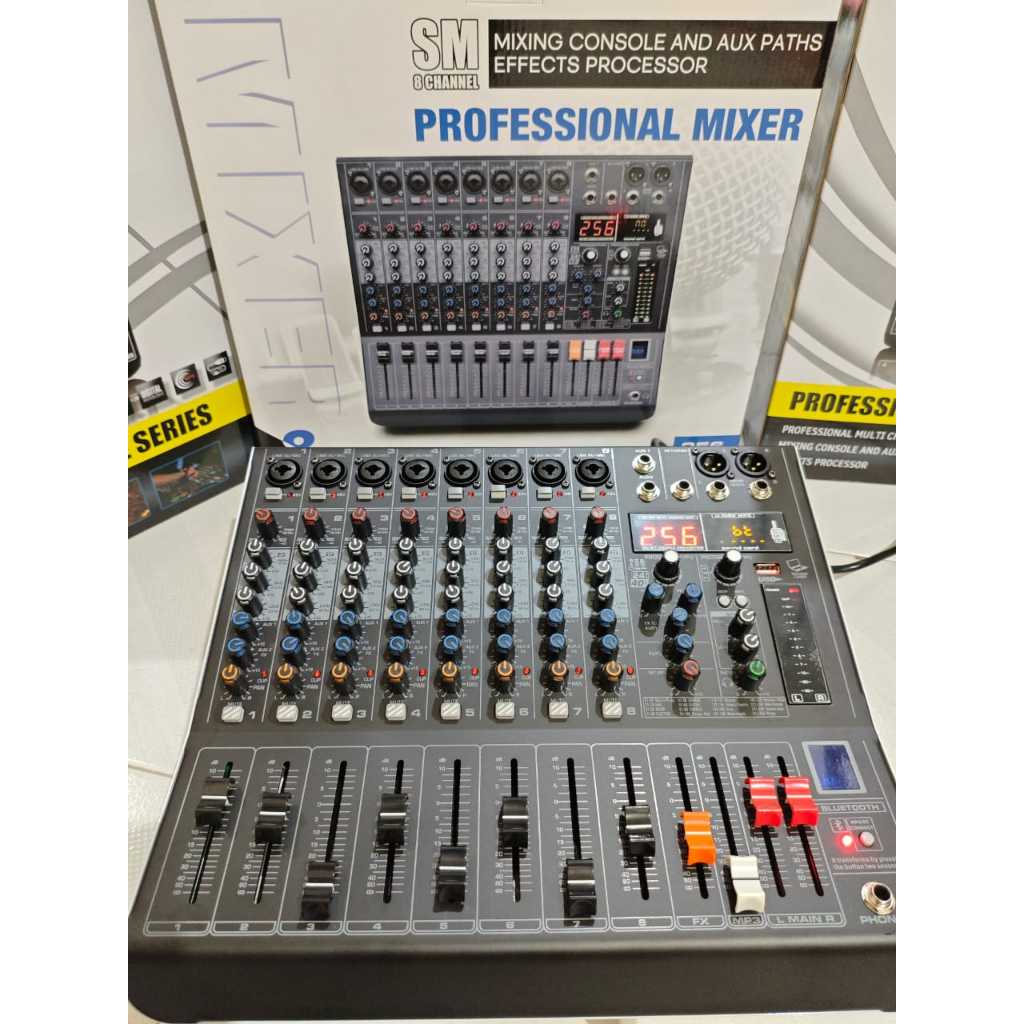 Jual Mixer 8 Channel SM 8 Mixer Black Spider SM 8 Mixer 8 Channel ...