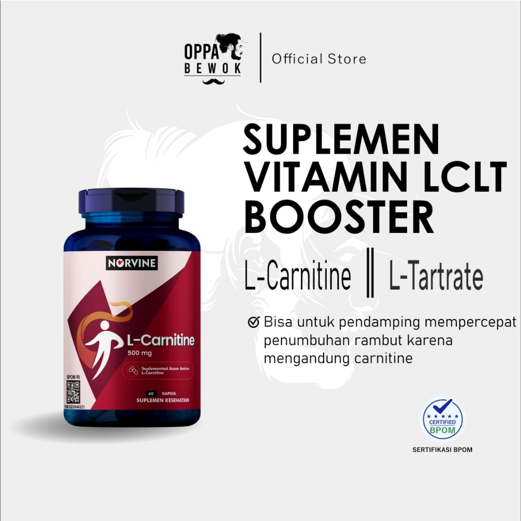 Jual NORVINE - L Carnitine 500mg Suplemen Vitamin LCLT Booster | Shopee ...