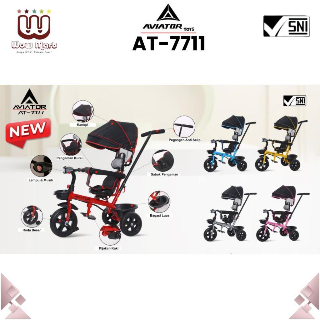 Jual AT 7711 AT 7713 Aviator Kids Tricycle Bike Rotate Seat // Sepeda ...