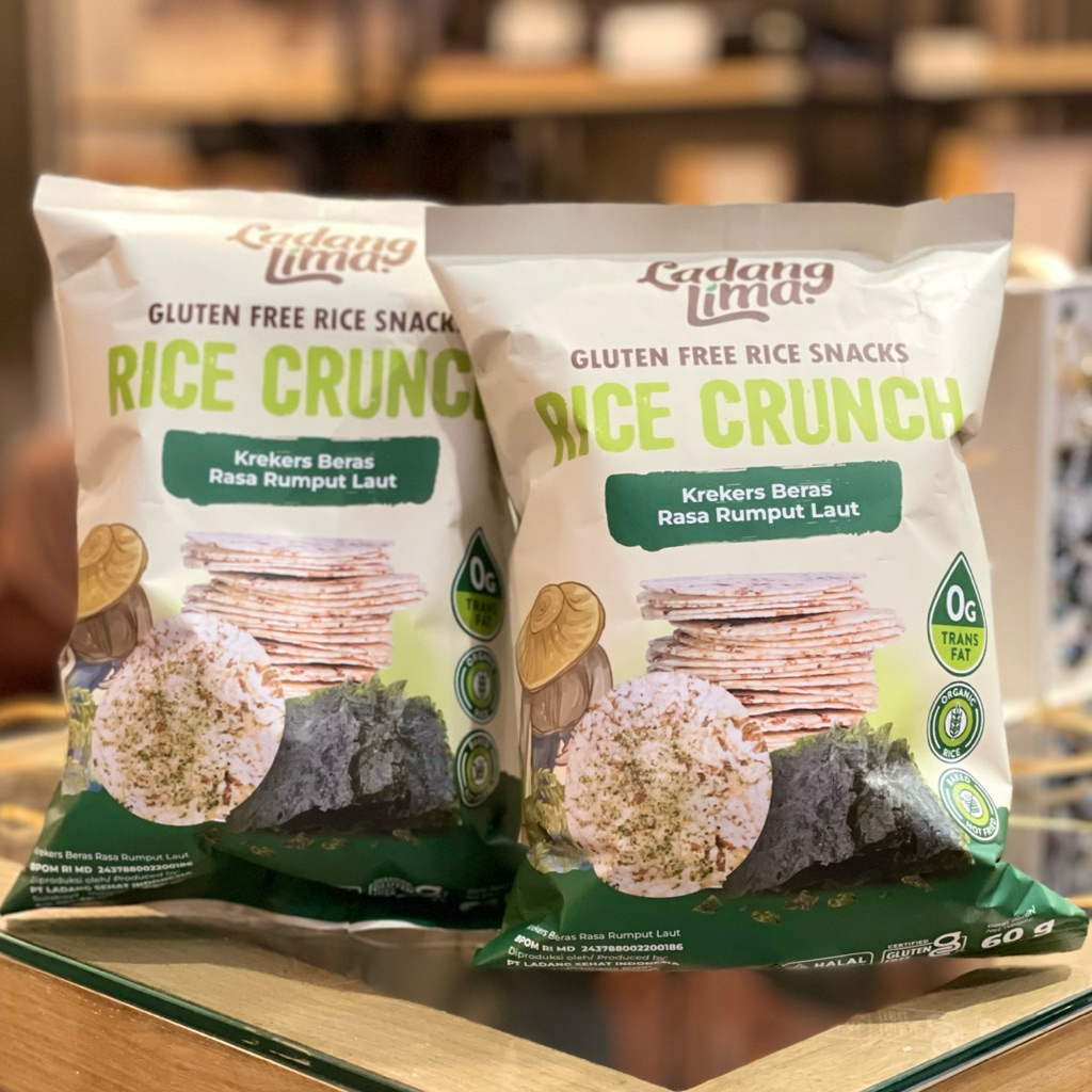 Jual Rice Crunch Seaweed 60gr Ladang Lima - Pillow Bag - Snack Gluten ...