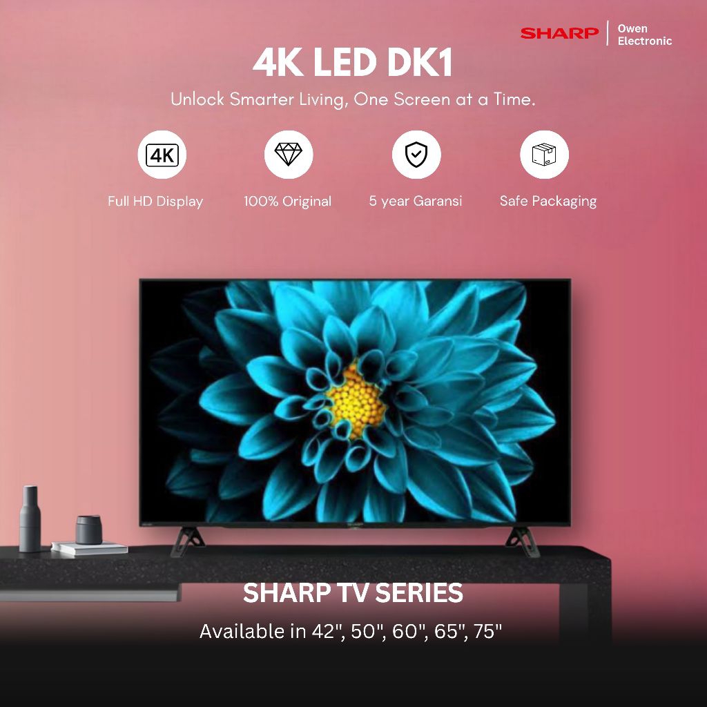 Jual SHARP LED TV 42DK1i / 4T-C42DK1i / 4T C42DK1 4K ANDROID TV 42 inch ...