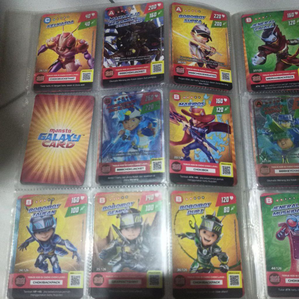 Jual Kartu Boboiboy Monsta Galaxy Choki Choki no 1-70 | Shopee Indonesia