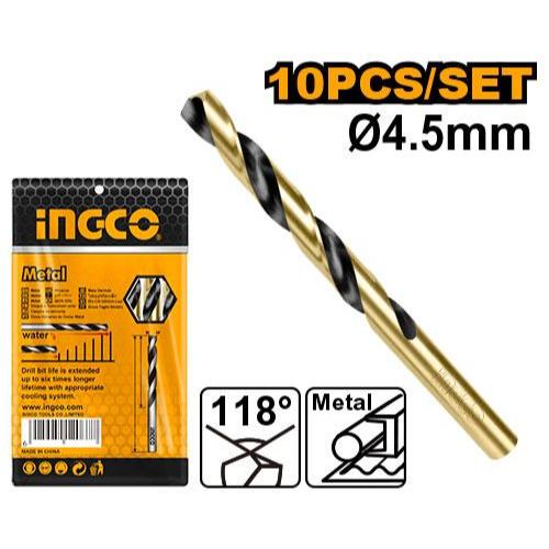 Jual Ingco Mata Bor Besi putih HSS 4.5mm / Mata bor untuk besi 4.5mm ...
