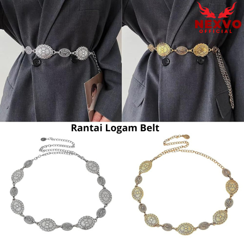 Jual Fashion Belt Pinggang Wanita Rantai Belt Gaya Ring Style Sabuk ...