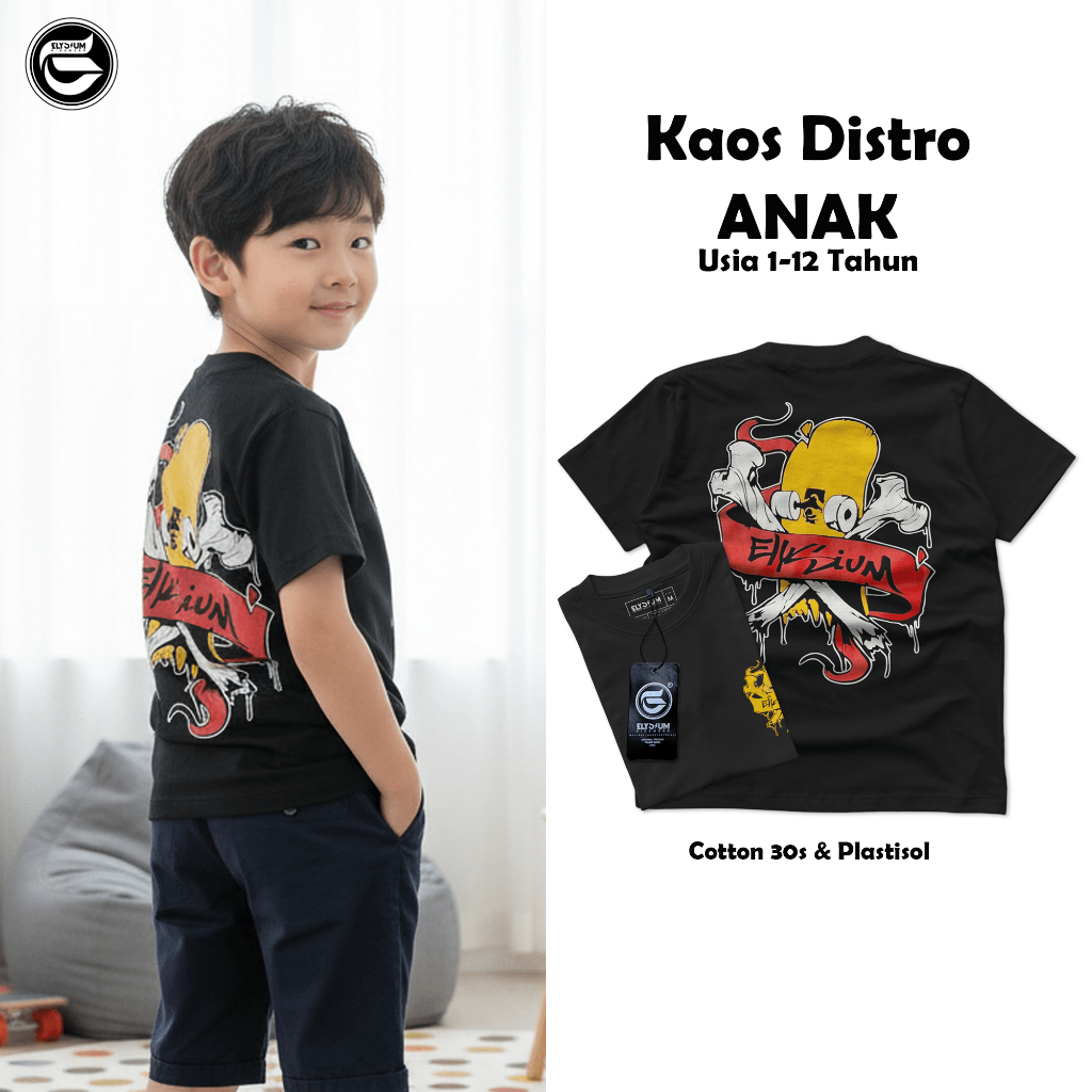Jual Elysium Kidswear Kaos Anak Distro Baju Anak Distro Sablon Depan ...