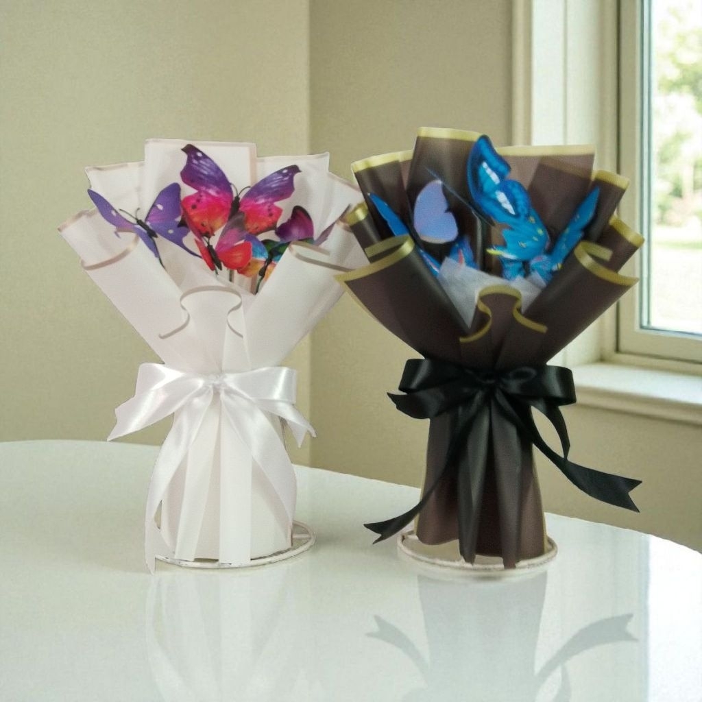 Jual Buket Kupu Kupu Bucket Wisuda Graduation Butterfly Aesthetic ...