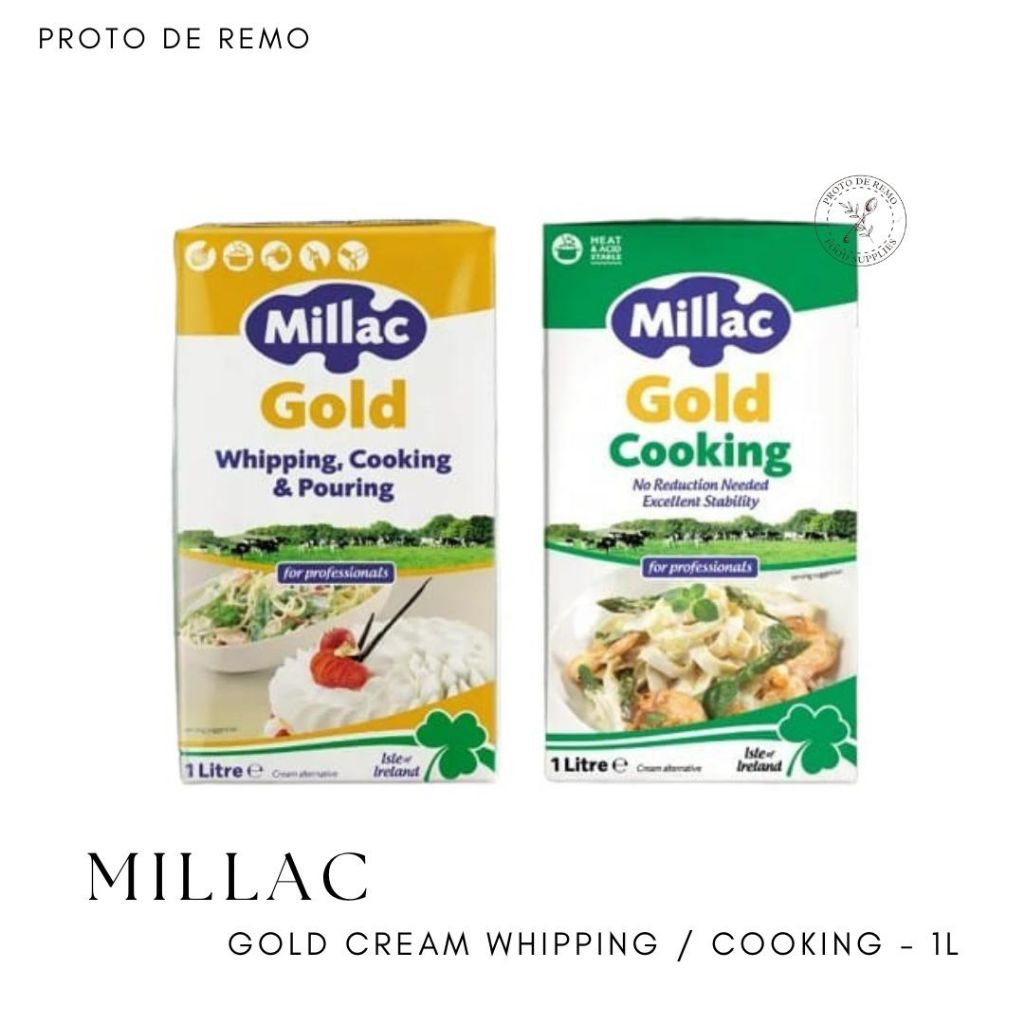 Jual Millac Gold Cooking Whipping & Pouring Cream 1Liter | Shopee Indonesia