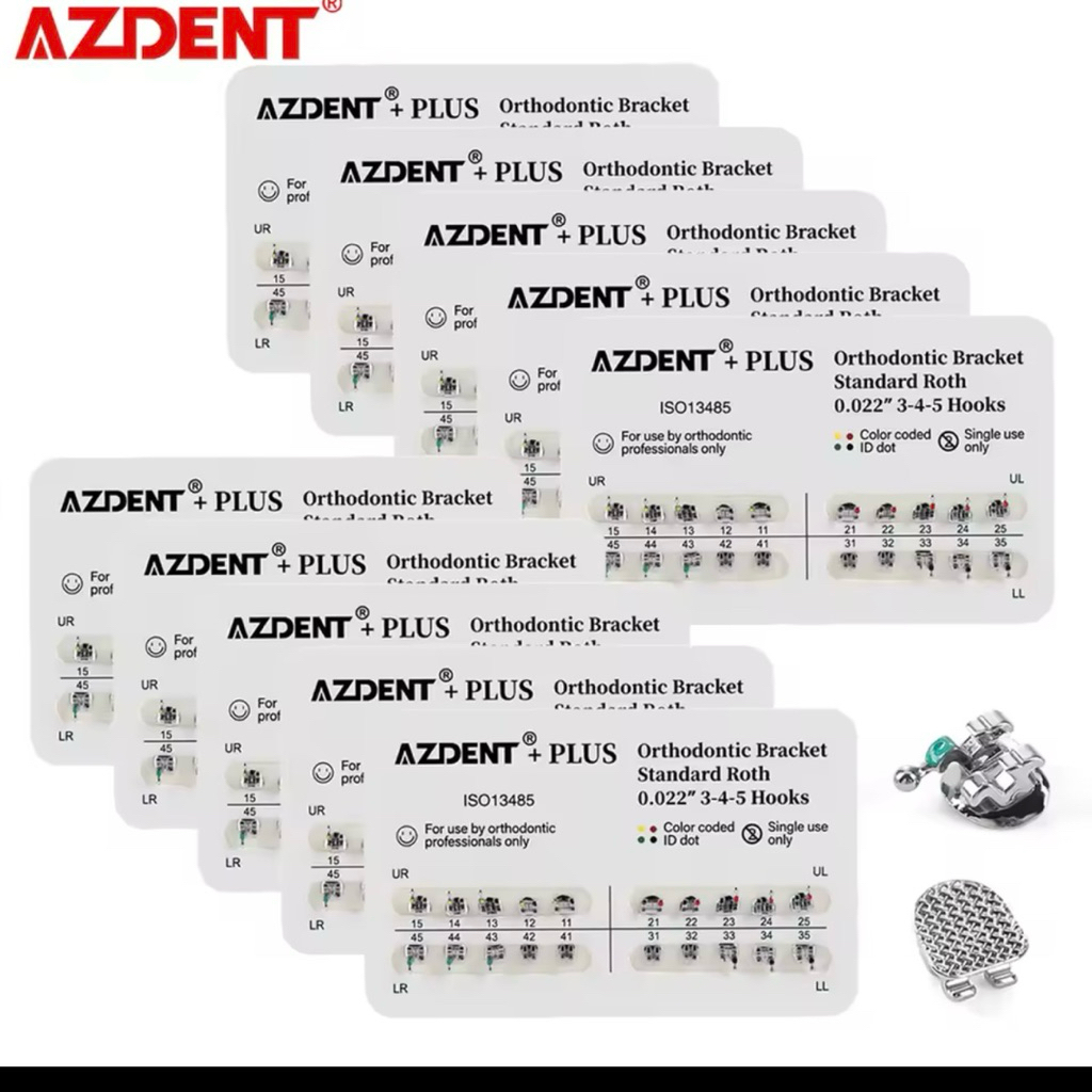 Jual Bracket Behel Metal Ortho Azdent 022 MBT Roth | Shopee Indonesia