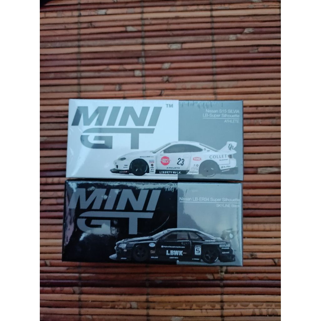 Jual Mini GT Nissan Silvia S15 Athlete & R34 Black LBWK | Shopee Indonesia