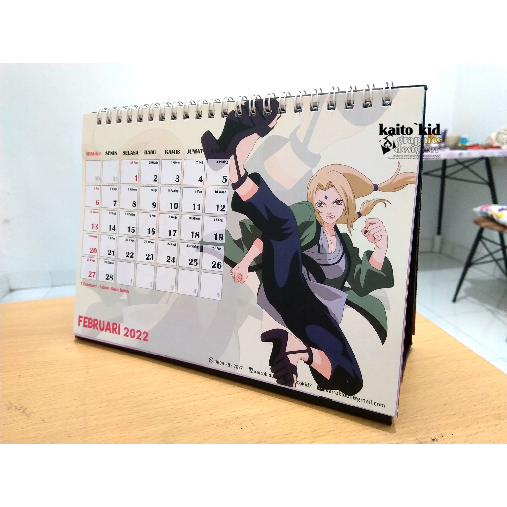 Jual Kalender Meja 2026 TSUNADE NARUTO HOKAGE Calendar Bisa Custom Id 11134207 8224o Mgj040fsun0p34
