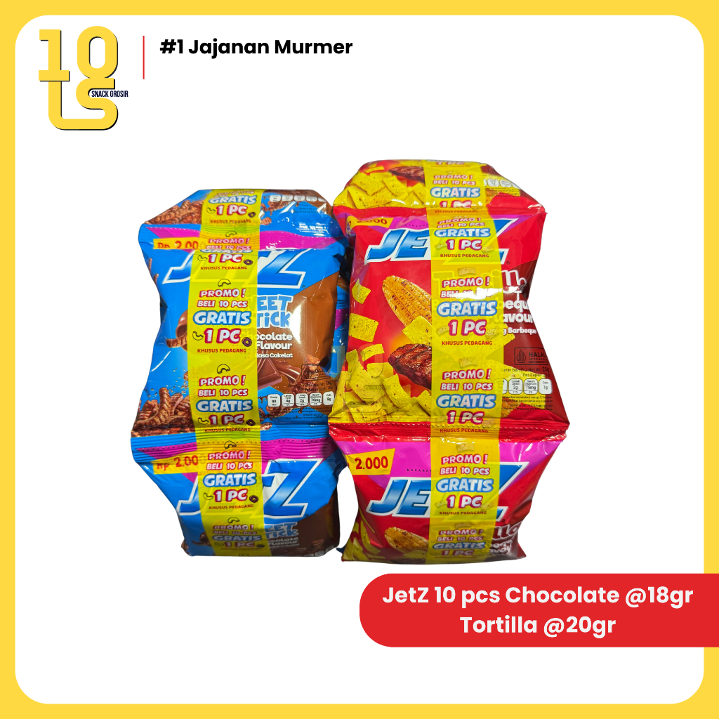 Jual JetZ Chocolate Fiesta Biskuit Coklat/Tortilla Beef BBQ Cemilan Isi ...