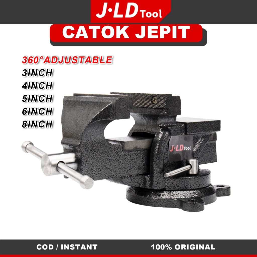 Jual JLD Ragum Besi ragum putar 360° 3/4/5/6/8inch Catok Clamp Ragum ...