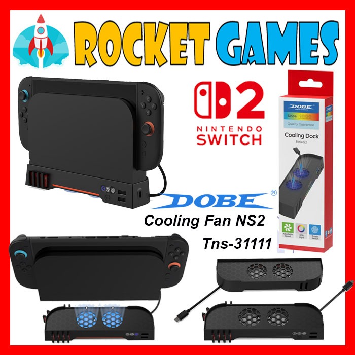 Jual Dobe RGB Cooling Dock Fan for Nintendo Switch 2 / Kipas Pendingin ...