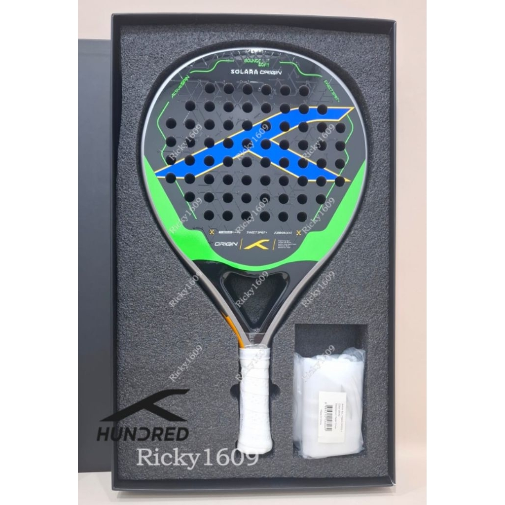 Jual RAKET PADEL HUNDRED SOLARA ORIGIN (SHAPE TEARDROP BALANCE) FRAME ...