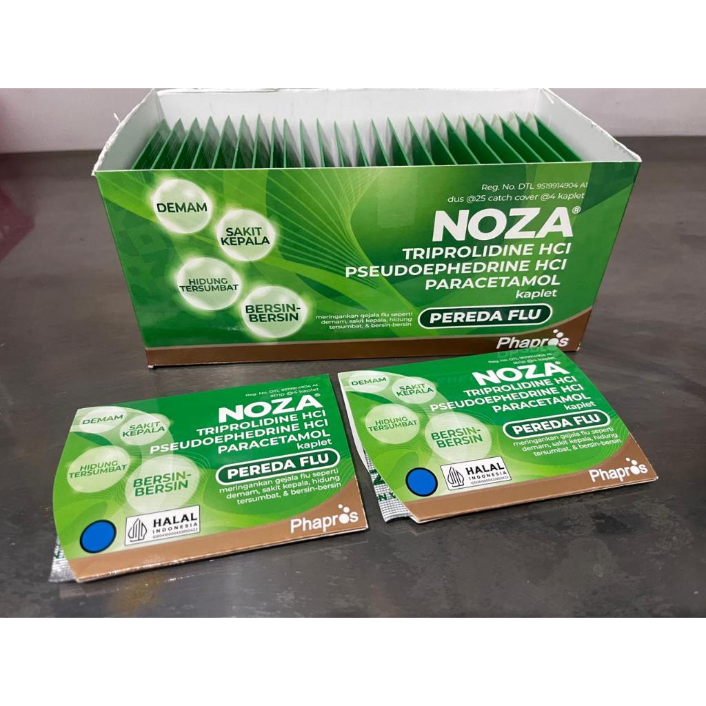Jual Noza 4 Kaplet Obat Flu Alergi Hidung Tersumbat | Shopee Indonesia