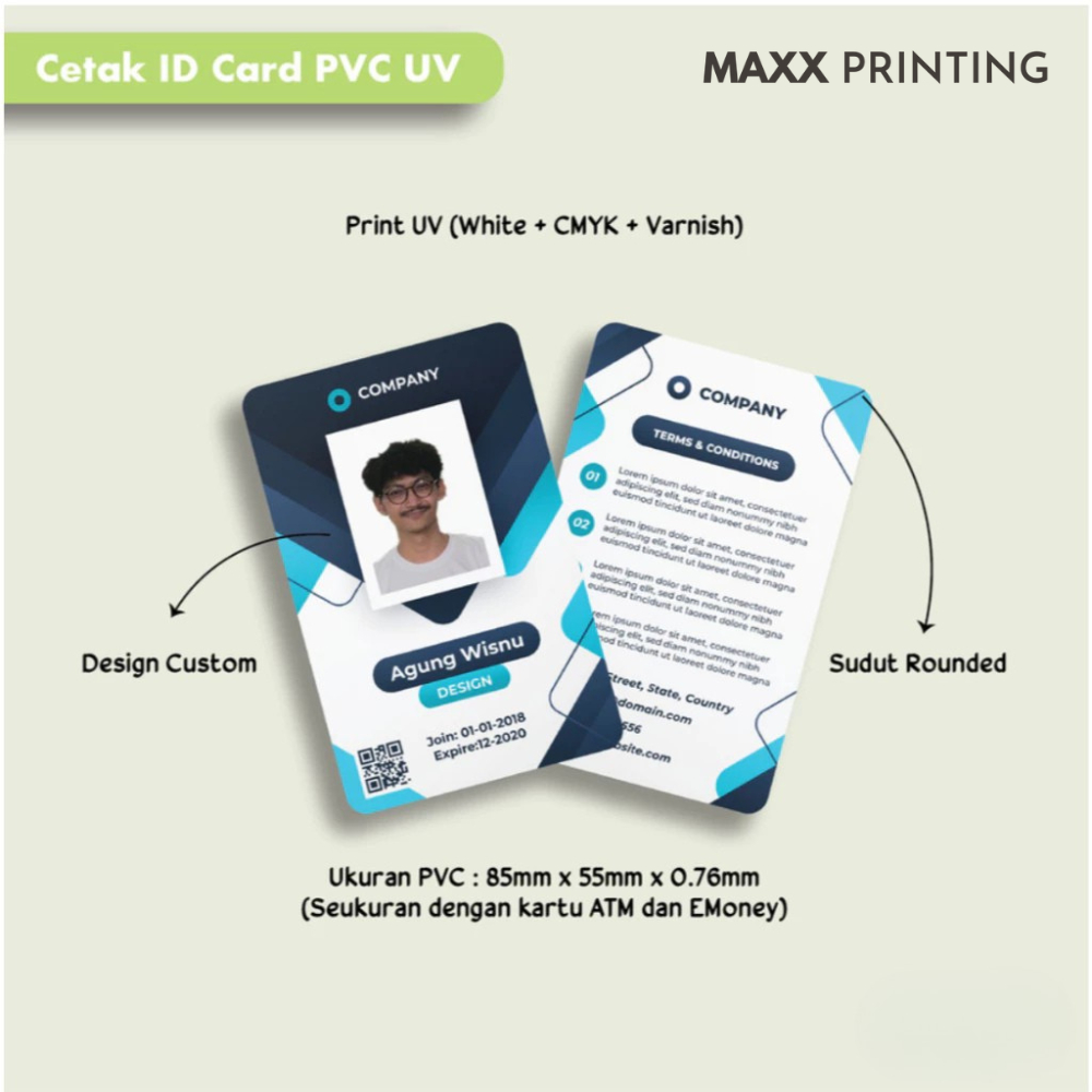 Jual Cetak ID Card PVC | Print UV Full Color | Cetak ID Card PVC ...