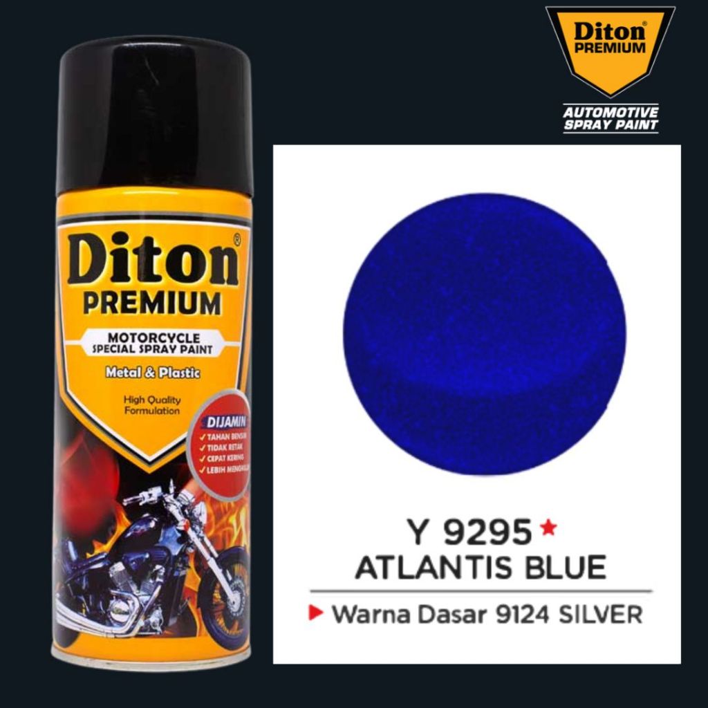 Jual DITON PREMIUM 400CC CAT SEMPROT YAMAHA COLORS Y9295* ATLANTIS BLUE ...