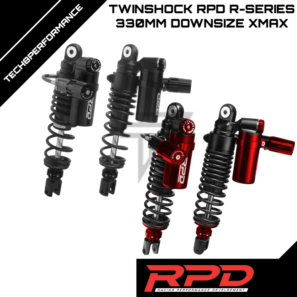 Jual Twinshock RPD R-Series 330MM X 50MM XMAX (Downsize) | Shopee Indonesia