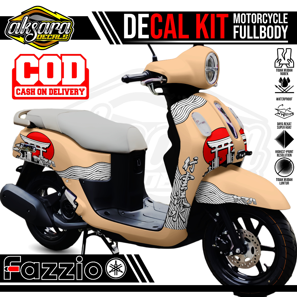 Jual DECAL YAMAHA FAZZIO FULL BODY - PREMIUM LIVERY JAPAN STYLE V2 ...