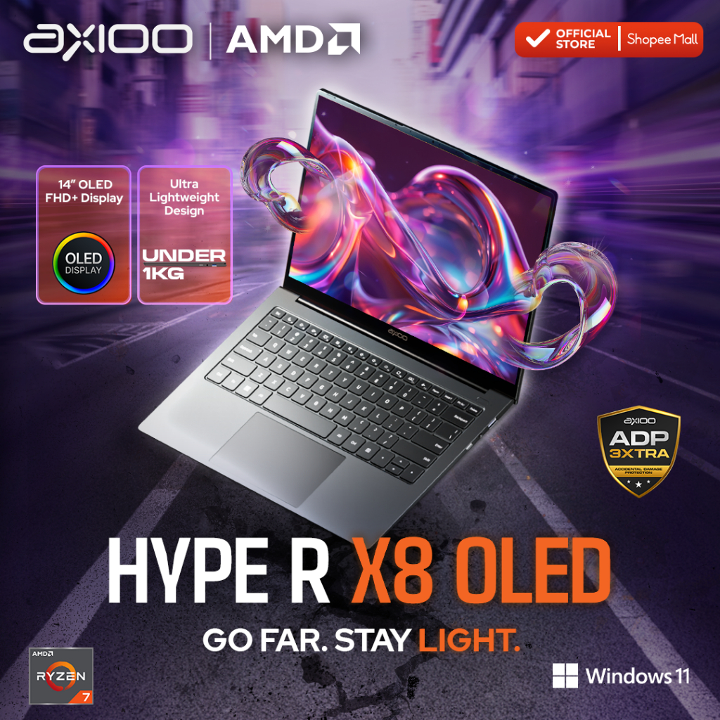 Jual Axioo Laptop Hype R X8 OLED Ryzen 7 PRO 6850U/16GB/512GB/FHD+ OLED ...