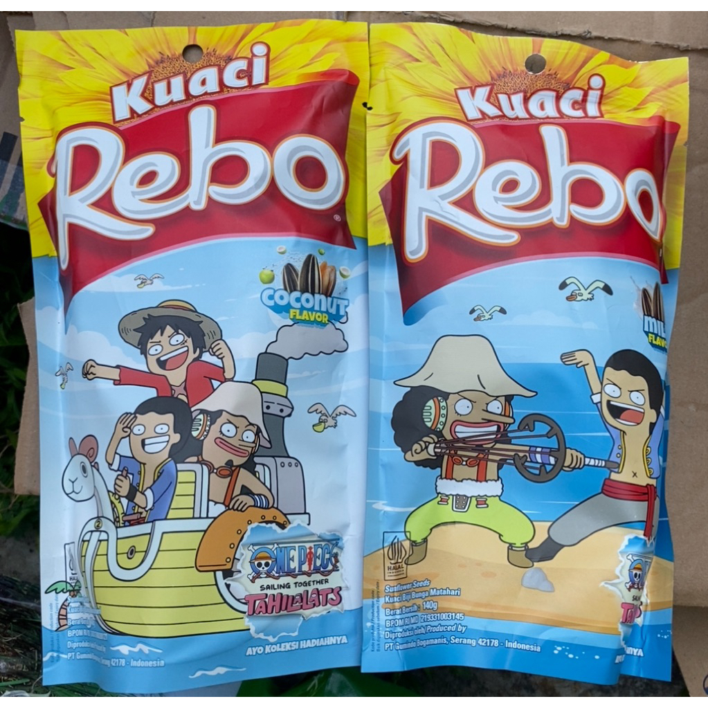 Jual Kuaci Rebo One Piece TahiLalats 140 gram | Shopee Indonesia