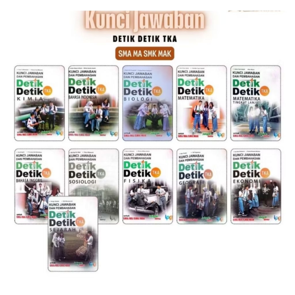 Jual Buku Latihan Soal Dan Kunci Jawaban Detik Detik Kimia TKA SMA/ MA ...