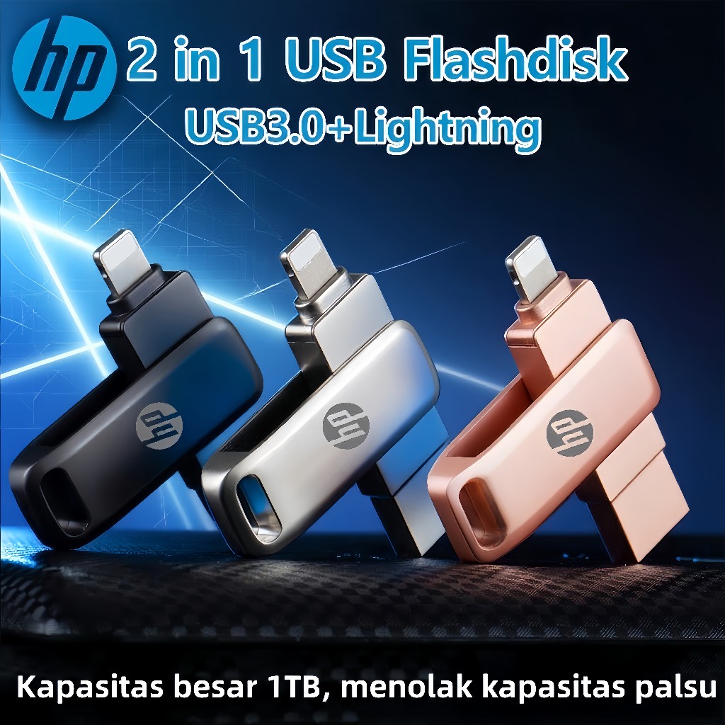 Jual HP U701 Flashdisk iPhone OTG 1TB – USB 3.0 Dual Port, Kompatibel ...