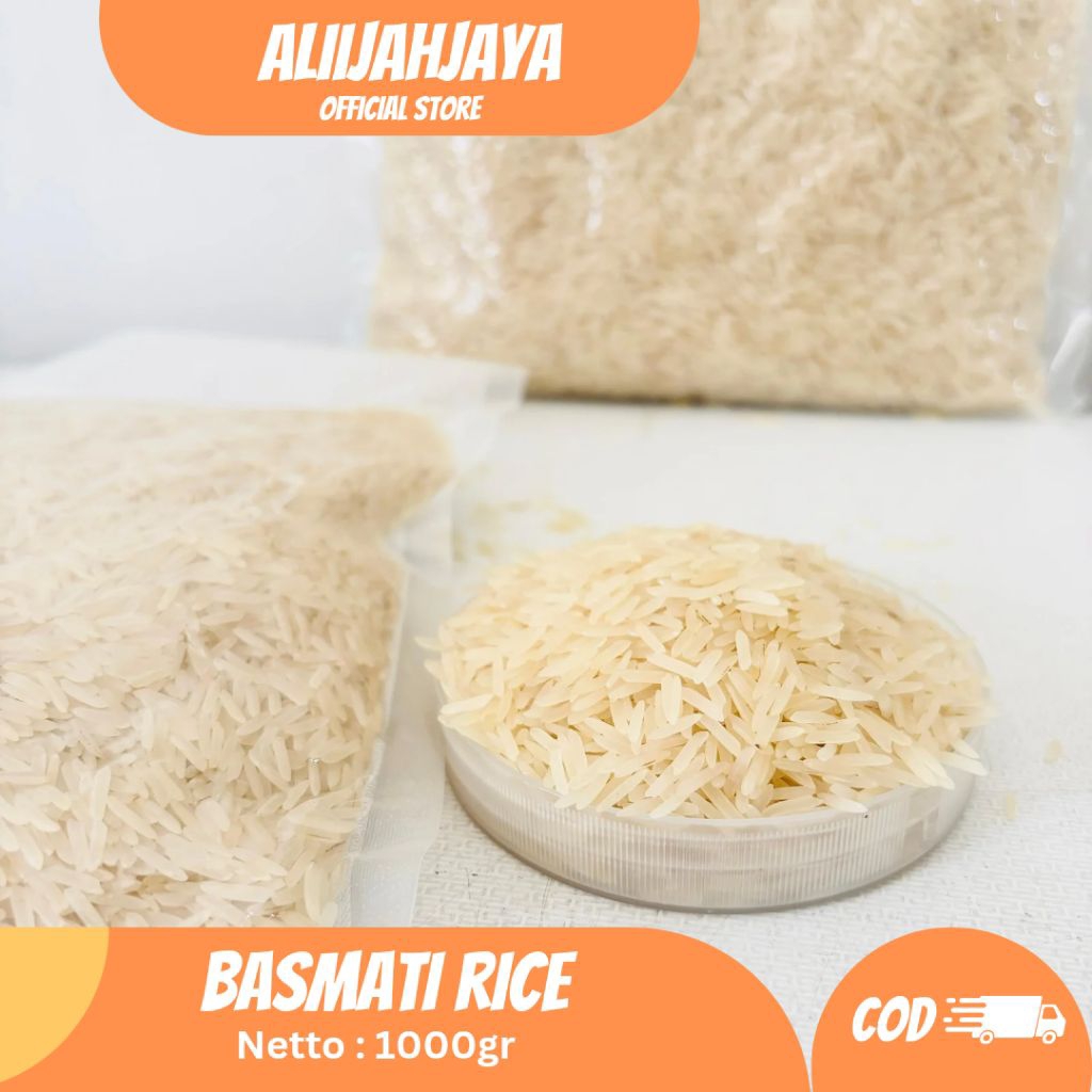 Jual Beras Basmati 1kg Beras India 1000 gr Premium Rendah Gula Berbutir ...