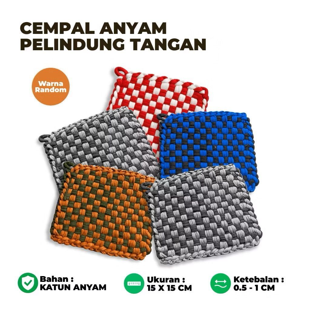 Jual [ANYAM] CEMPAL ANYAM MASAK ANTI PANAS 15CM CEMPAL DAPUR | Shopee ...