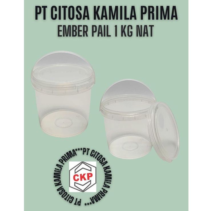 Jual Pail 1 Kg Natural Hdpe 47 g / Ember Hdpe / Ember Pail / Ember Cat ...