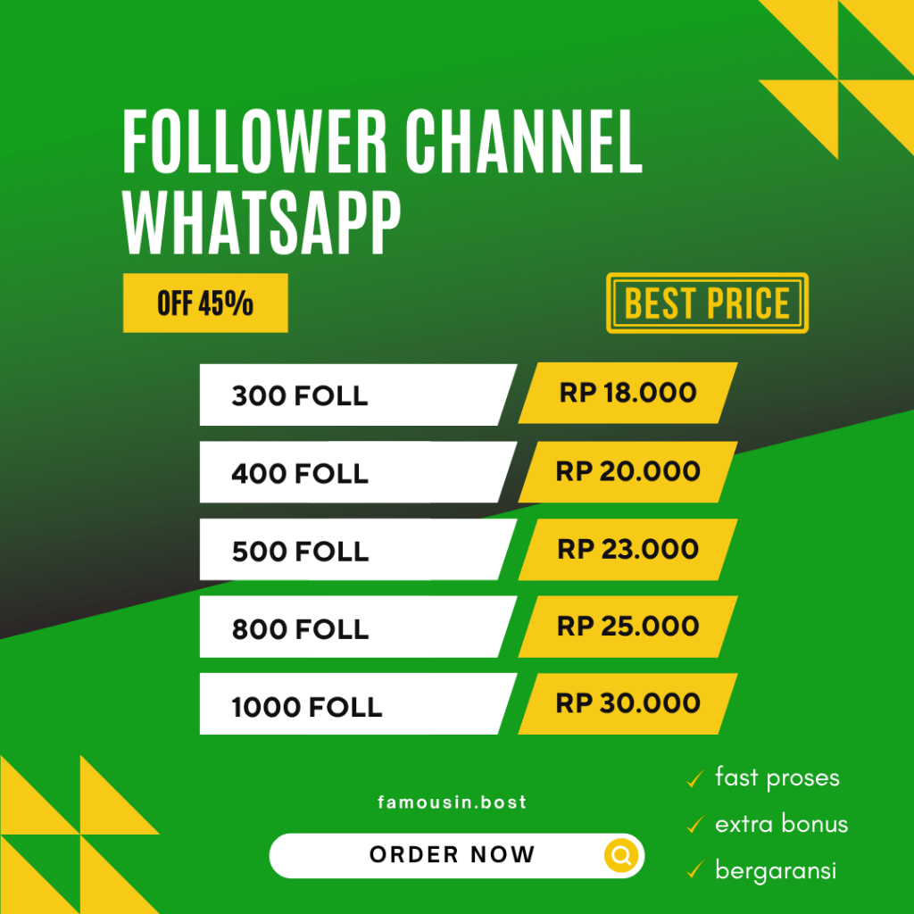 Jual Alepanel Follower Channel Whatsapp Hingga 45% Discount | Shopee ...
