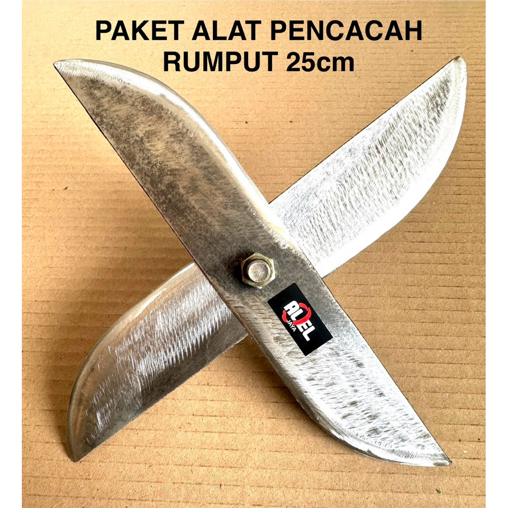 Jual PROMO PAKET ALAT PENCACAH RUMPUT COPER 25cm Bahan dari Baja hss di ...